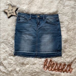 KanCan Denim Stretch Mini Skirt